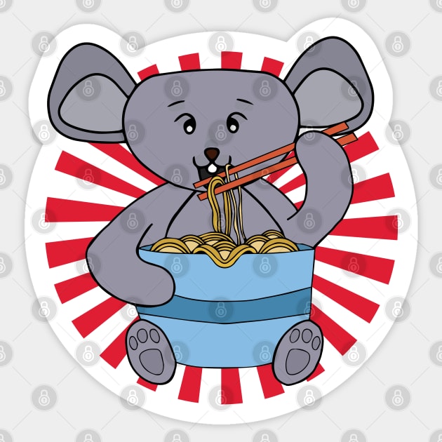 Mouse Ramen Sticker by DiegoCarvalho